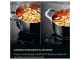 Placa inducción - AEG TR64IT00FB, 4 zonas Flex de 22 cm, Función Puente, Mandos independientes, 59 cm, Negro