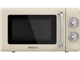 Microondas - Cecotec ProClean 3010 Retro Beige, 700 W, 6 niveles, Retro, 20 L, Retro Beige