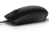 Ratón - Dell MS116, 1000DPI, USB, Óptico, Ambidextro, Negro