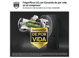 Frigorífico combi - LG GBV7280AEV, No Frost, 203 cm, 387 l, Door Cooling™, Cajón FRESHConverter™ Acero negro grafito antihuellas