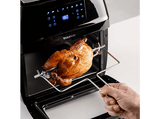 Freidora - Taurus AF1700DX, 1700 W, 12 l, 8 Programas, Puerta transparente, Circulación del aire 360º,  Negro