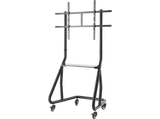 Soporte monitor - Hama Holder, De 13 a 35, Con 1 Brazo, Con ruedas, Inclinación +35°/-35°, Giro 180°, Hasta 15kg, Negro