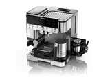 Cafetera express - Ninja Luxe Café Premier ES601EU, 9 bar, 1650W, 2 Tazas, Capacidad del depósito 2L, Capacidad de café en grano 250g, Plata