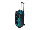 Altavoz de gran potencia - Samsung MX-ST50F/ZF, Portátil para fiestas, Asa de transporte y ruedas, Iluminación personalizable, Aut 18h, 240 W, Negro