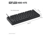 Teclado gaming - Sony INZONE KBD-H75, Disparo rápido, Interruptores magnéticos, TKL, Sondeo 8000 Hz, RGB, PC FPS, Fnatic, US Layout, KBDG900, Negro