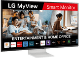 Monitor - LG 43SQ700S-WA, 43 UHD 4K, 60Hz, 15 ms, Smart Monitor, IPS, USB-C, HDR10, webOS 22, Blanco