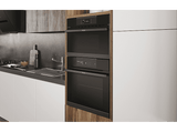 Horno - Haier Series 4 HWO60SM5B5BH, 70l, Multifunción, Limpieza por Aquálisis, 55cm, Wi-Fi, Sonda térmica, Negro