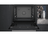 Horno - Siemens HB534AER3, IQ300, Multifunción, Limpieza EcoClean Hidrolítica, 71 l, Humid Clean, Perfect Cooking 3D, 60 cm, Inox