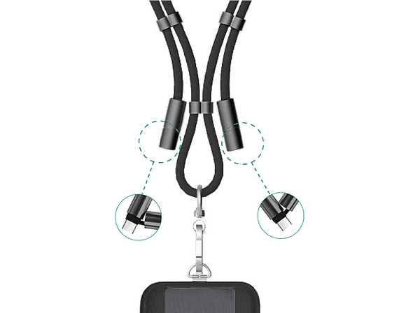Cordón para móvil - Friendly License FRCAB005, 60W, Negro