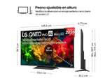 TV QNED Mini LED 65 - LG 65QNED81B6A, UHD 4K, Procesador Inteligente α7 AI Processor 4K Gen9, Smart TV, DVB-T2 (H.265), Negro