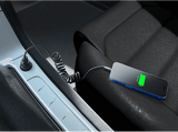 Cable - CellularLine SPIRAL, Extensible hasta 120 cm, Para coche, Anti-enredos, Acabado seda, USB a Tipo C, Negro
