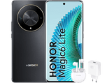 Móvil - Honor Magic6 Lite 5G, Midnight Black, 256GB, 8GB RAM, 6.78 OLED Curva, Qualcomm® Snapdragon® 6, 5300 mAh+Earbuds X5+SuperCharge Power Adapter