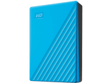 Disco duro externo 6TB - WD My Passport, Portátil, HDD, USB 3.2, Funciona con Chromebook, Azul