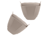 Guante de cocina - CMP Paris 106797, 2 Manoplas de Silicona, Apto para Lavavajillas, Surtido: azul petróleo, beige, verde oliva