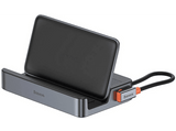 Hub - Baseus GamerX Series 6-Port Type C, 1x HDMI, 3x USB 3.0, 1x RJ45 y 1x USB-C, Space Grey