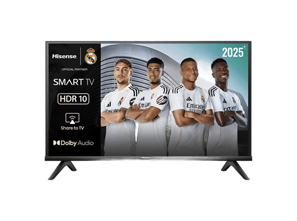 TV LED 32" - Hisense 32A4Q, Full-HD, Modo Juego, Deportes IA, DTS-X & Dolby Audio Negro