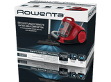 Aspirador sin bolsa - Rowenta RO2913EA, 900 W, 1.2 L, Tecnol. Ciclónica, Filtro de espuma y alta eficiencia, Radio acción 7.6 m, 77 dB, Rojo