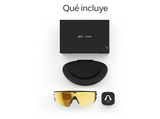 Gafas IA - Meta Oakley Vanguard, Cámara Sony Ultra gran angular 12 MP, Negro y lentes en 24K naranja