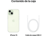 Apple iPhone 15, Verde, 512 GB, 5G, 6.1 OLED Super Retina XDR, Chip A16 Bionic, iOS