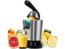 Exprimidor - Cecotec Zitrus PowerAdjust 600, 600W, Eléctrico, Acero inoxidable, Dos conos desmontables, Negro
