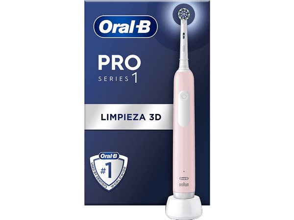 Cepillo eléctrico - Oral-B Pro Series 1, 3 Modos, Tecnología 3D, Diseñado Por Braun, Rosa