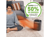 Calefactor - Rowenta Mini Excel Eco Safe SO9266, 2000 W, 25 m², Cerámico, 2 Velocidades, Temperatura Ajustable, Silencioso, Anticongelante, ECO, Negro
