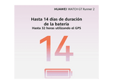Smartwatch - Huawei WATCH GT Runner 2, Reloj Inteligente con GPS Ultra Preciso en runnning, 14 días Autonomía, Maratón Mode, 5ATM, ECG, Pago NFC, Azul
