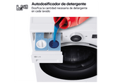 Lavadora carga frontal - LG F4X7513TWS, 13 kg, 1400 rpm, 23 programas, AI Wash™, TurboWash™, Blanco marfil