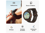 Reloj deportivo - Polar Grit X2, Brown, 22 mm, 1.28, 90h Autonomía en modo ECO, Silicona, GPS Dual