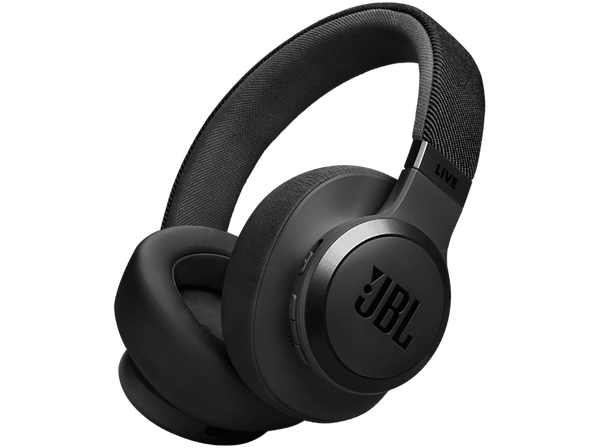 Auriculares inalámbricos - JBL Live 770, Cancelación ruido adaptativa, Autonomía 65h, Bluetooth, Negro