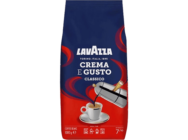 Café en grano - Lavazza Crema e Gusto Classico, Arábica y robusta