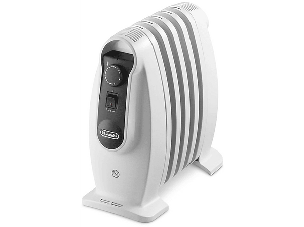 Radiador - DeLonghi TRNS 0505M, Interior, 500W, Calienta hasta 15 m³, Eléctrico, Blanco