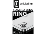 Protector cámara móvil - CellularLine CAMERA LENS RING, Apple, Para iPhone 16e