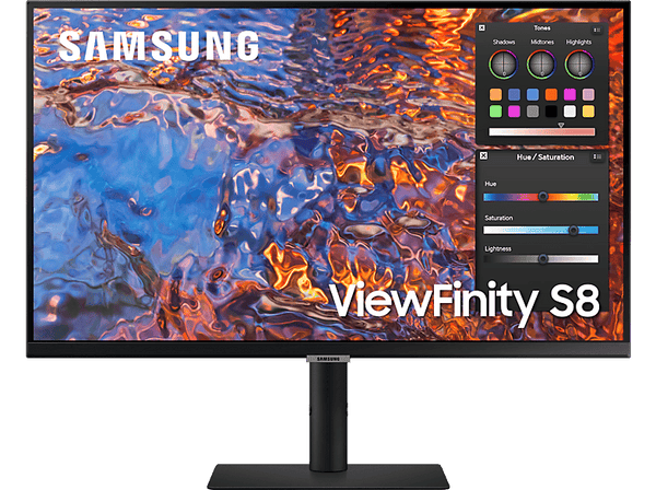 Monitor - Samsung Viewfinity S8 LS27B800PXUXEN, 27", UHD 4K, 5 ms, 60 Hz, HDMI, USB, Negro