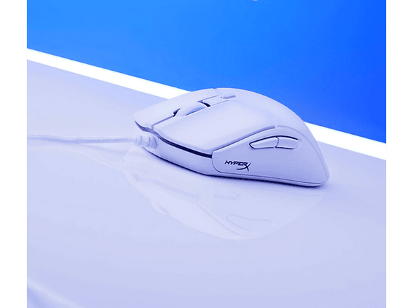 Ratón gaming - HyperX Pulsefire Haste 2, Por cable, 26000 DPI, 8000 HZ, PS4, PS5, XBOX, PC Blanco