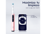 Cepillo eléctrico - Oral-B iO 5S, 1 cabezal , Estuche de viaje, Diseñado por Braun, Rosa