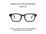 Gafas IA - Meta Adventurer, Lentes transparentes, Cámara 12 MP, Traducción en tiempo real, Resolución 3K HD, +8h Batería, Classic Black
