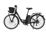 Bicicleta urbana - Youin You-Ride Paris, 250 W, 25 km/h, 40 km de autonomía, Negro