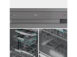 Lavavajillas - Hisense HS673A90X, 16 servicios, 7 programas, 59.9 cm, Conectividad Wi Fi, Tercera bandeja, Inox