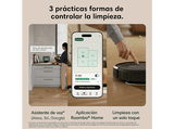 Robot friegasuelos - IRobot Roomba® 515 Combo, Autonomía de 90 días, 22000 Pa, Tecnología Antienredos, Negro