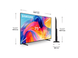 TV Mini LED 75 - Samsung TU75M73HAUXXC, UHD 4K, Mini LED Processor 4K, Smart TV, Full AI, Negro