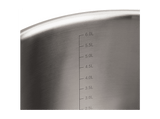 Batería de cocina - Jata Hogar HBAT2552, 6.8L, Acero inoxidable, Apilables, Tapas Vidrio Templado, 3 Ollas, Compatibles con todas las cocinas, Plata