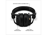 Auriculares inalámbricos - Marshall MILTON A.N.C, 80h Autonomía sin ANC, Plegable, Negro