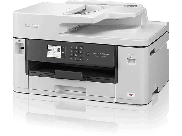 Impresora multifunción - Brother MFCJ5340DWE, Inyección de tinta, 28 ppm, Wifi, Fax, A4/A3, Blanco