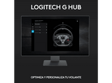 Volante - Logitech G PRO, Palancas de cambio magnéticas, Doble embrague, Force Feedback Trueforce, PC, Ajustes personalizables, Patrones LED, Negro