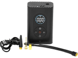 Inflador - Beetle Air Pump, Portátil, MicroUSB, 2000 mAh, Linterna LED, Negro