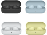 Auriculares True Wireless - Sony WFC510Y, Ligeros, Bluetooth, Conexión multipunto, Sonido ambiente, Spotify Tap, Carga rápida, 22h, IPX4, Amarillo