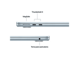 Apple MacBook Air (2026) 13.6 Retina, Chip M5 Apple, CPU de 10 núcleos, GPU de 8 núcleos, 16GB RAM, 512GB SSD, Azul cielo, Sin cargador