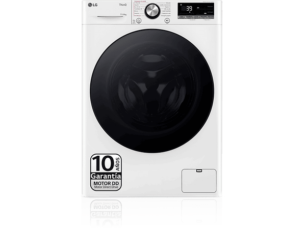 Lavadora secadora - LG F4DR7011AGW, 11 kg/6 kg, 1400 rpm,  14 programas, AI Direct Drive™, TurboWash™360, Blanco