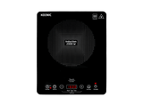 Placa inducción - KOENIC KIP 201025, Libre instalación, 1 Zona, 2000W, Rango de Temperatura de 60–240°C, Control Táctil, Temporizador, Negro